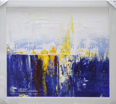 Tranh Sơn Dầu Trừu Tượng Thành Phố Biển