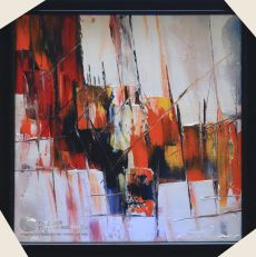 Tranh Sơn Dầu Trừu Tượng Vết Cắt