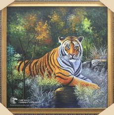 Tranh Sơn Dầu Vẽ Hổ Cực Kỳ Ấn Tượng