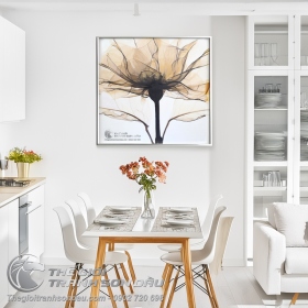 Tranh Sơn Dầu Vẽ Hoa Nhẹ Nhàng