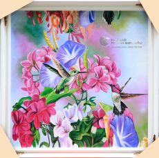 Tranh Sơn Dầu Vẽ Hoa Tươi Tắn