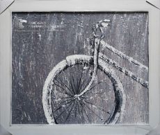 Tranh Sơn Dầu Xe Đạp Nghệ Thuật