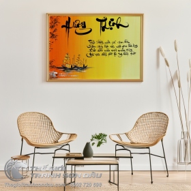 Tranh Thư Pháp Hưng Thịnh Thuận Buồm Xuôi Gió
