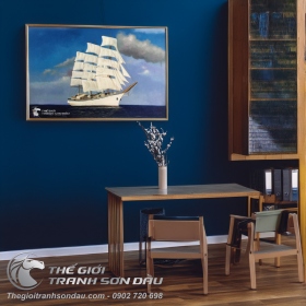 Tranh Thuận Buồm Xuôi Gió Thuyền Ra Khơi