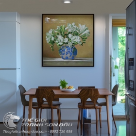 Tranh Tĩnh Vật Bình Hoa