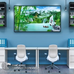 Tranh Trúc Và Cao Sơn Lưu Thủy