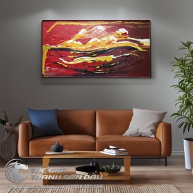 Tranh Trừu Tượng Biển Đỏ