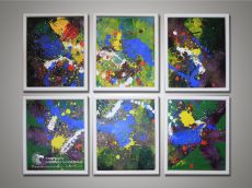 Tranh Trừu Tượng Bộ 6 Bức