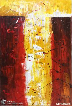 Tranh Trừu Tượng Cảm Xúc Mạnh Mẽ Ấn Tượng