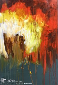 Tranh Trừu Tượng Cơn Mưa