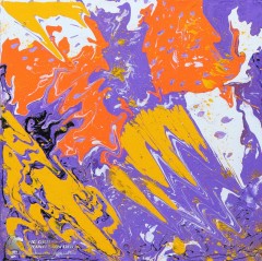 Tranh Trừu Tượng Dòng Chảy Màu Sắc