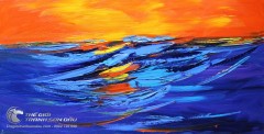 Tranh Trừu Tượng Hoàng Hôn Biển