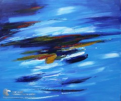 Tranh Trừu Tượng Khoảng Trời Xanh