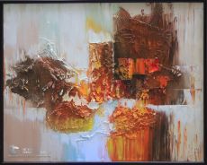 Tranh Trừu Tượng Màu Đỏ