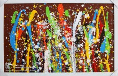 Tranh Trừu Tượng Màu Sắc Nhảy Múa