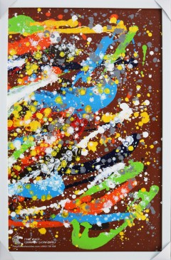 Tranh Trừu Tượng Màu Sắc Tung Tẩy