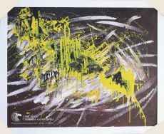 Tranh Trừu Tượng Nghệ Thuật Sơn Dầu Sắc Vàng