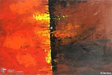 Tranh Trừu Tượng Ranh Giới Đỏ