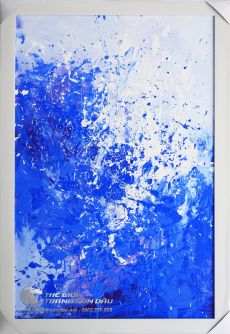 Tranh Trừu Tượng Sáng Tác Biển Xanh