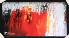 Tranh Trừu Tượng Sơn Dầu Trừu Tượng Màu Đỏ Vàng