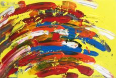 Tranh Trừu Tượng Sóng Biển Màu Sắc