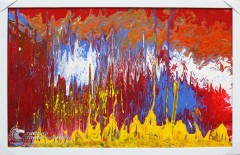 Tranh Trừu Tượng Vết Màu Loang Số Sáu