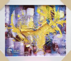 Tranh Trừu Tượng Vết Vàng Vô Thức