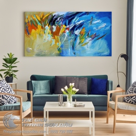 Tranh Trừu Tượng Vườn Hoa
