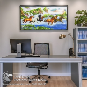 Tranh Vẽ Ngựa Đẹp Tặng Tân Gia Khai Trương