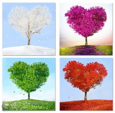Tranh Vẽ Phong Cảnh Bốn Mùa Đặc Trưng