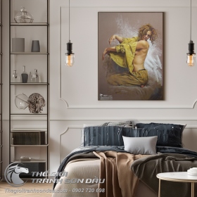 Tranh Vẽ Thiếu Nữ Khỏa Thân Sơn Dầu Nghệ Thuật