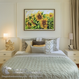 Tranh Vườn Hoa Hướng Dương Đẹp