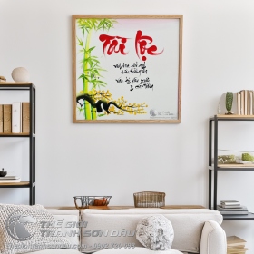 Trranh Thư Pháp Tài Lộc Vinh Hoa Phú Quý