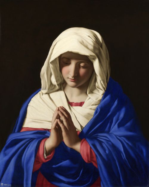 Tranh Mẹ Maria Cầu Nguyện