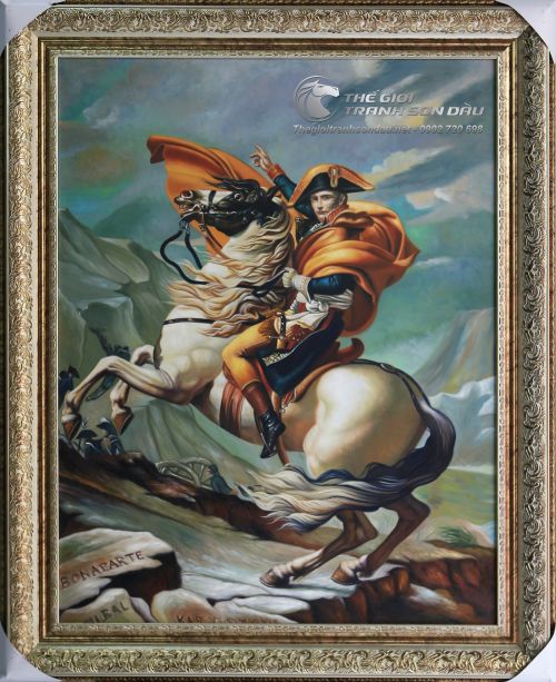 Tranh Sơn Dầu Cổ Điển Napoleon Cưỡi Ngựa