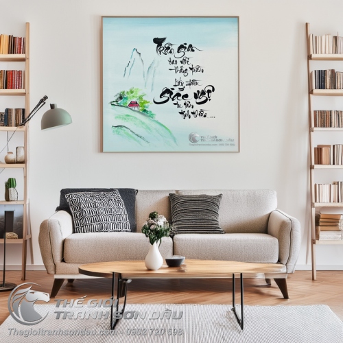 Tranh Vẽ Thư Pháp Giác Ngộ Đẹp Giá Tốt